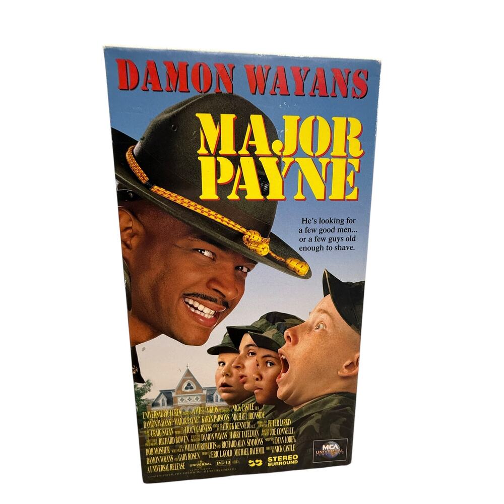 Major Payne (VHS, 1995) Comedy Damon Wayans Steve Martini PG-13